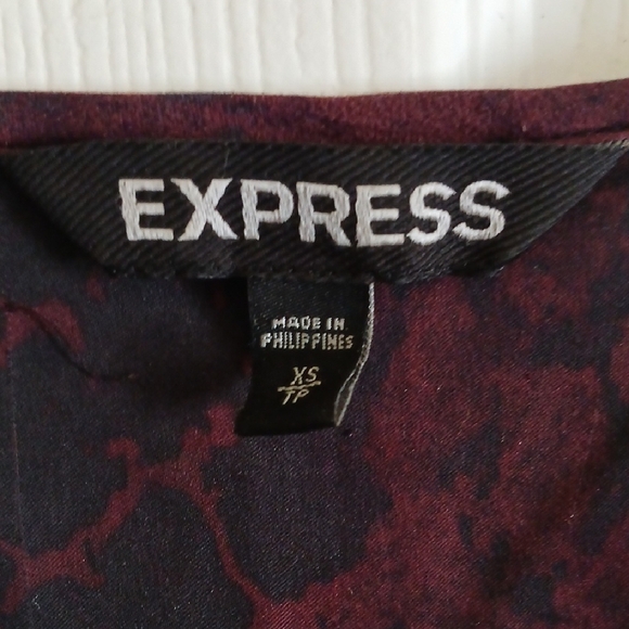 Express Red and Black Tunic - Snake Print - Picture 2 of 7